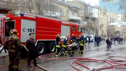 Bakıda 7 mağaza eyni vaxtda yandı