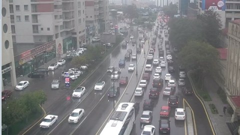 Bakının bu küçələrində tıxac yarandı - FOTOLAR