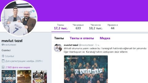 “Qarabağ” azarkeşlərini təhqir edən “Sabah”lı yazar üzr istədi - FOTO   
