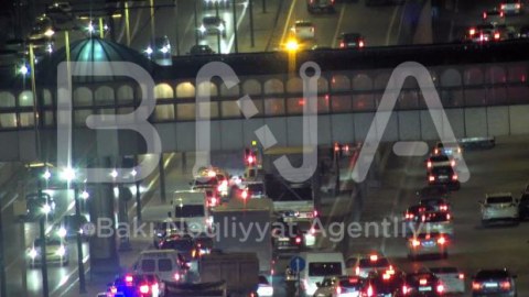 Ziya B&uuml;nyadov prospektində zəncirvari qəza b&ouml;y&uuml;k tixac yaratdı 