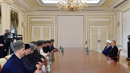 Prezident m&uuml;səlman din xadimlərini qəbul etdi