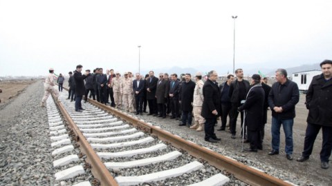 Rusiyadan gələn yük qatarı Azərbaycanda sınaqdan keçdi  