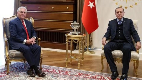 Ərdoğanla Tillerson arasında görüş yekunlaşıb - Yenilənib