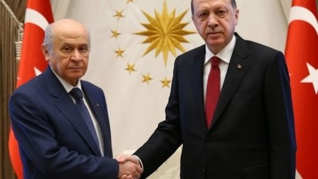 Ərdoğanla Bax&ccedil;alı arasında 45 dəqiqəlik g&ouml;r&uuml;ş