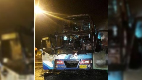 Avtobusda 20 adam diri-diri yanıb öldü  