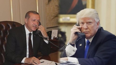 Trampla Ərdoğan telefonda müzakirə apardı 