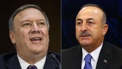Çavuşoğlu Vaşinqtonda Pompeo ilə görüşəcək