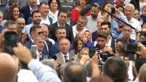 Səs verən Muharrem İnce jurnalisti danladı: “Əlimdən tutub...”