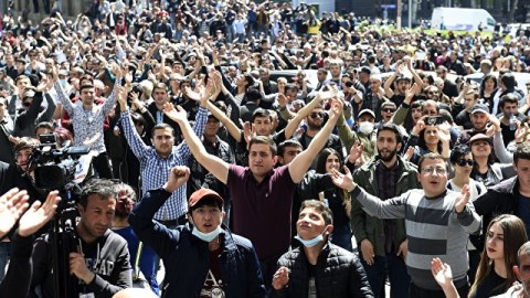 Yerevan meriyası önündə aksiyalar BAŞLAYIB