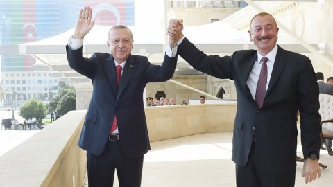 İlham Əliyev, Rəcəb Tayyib Ərdoğan və birinci xanım Mehriban Əliyeva paradda - YENİLƏNİB
