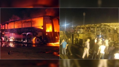 Sərnişin avtobusu toqquşdu - 21 nəfər öldü, 3-ü yaralandı