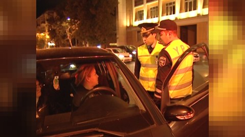 Yol polisi reyd keçirdi, gərgin anlar yaşandı - FOTOLAR