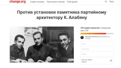 Moskvada erməni memarın heykəlinin qoyulmasına etiraz