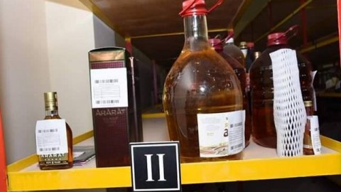 Gömrükdə Ermənistanda istehsal edilən məhsullar ələ keçirildi - FOTOLAR