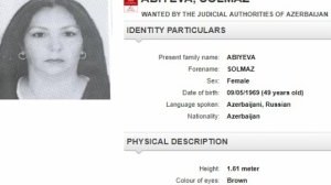 Pakistan polisi beynəlxalq axtarışda olan azərbaycanlı qadını saxladı