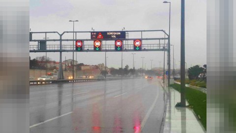Azərbaycanda qış havası - Bu yollarda sürət həddi aşağı salındı