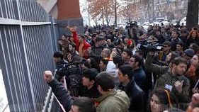 Yerevanda Rusiya səfirliyinin qarşısında aksiya başlayıb