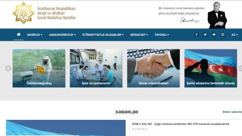 Nazirliyin saytı yeniləndi
