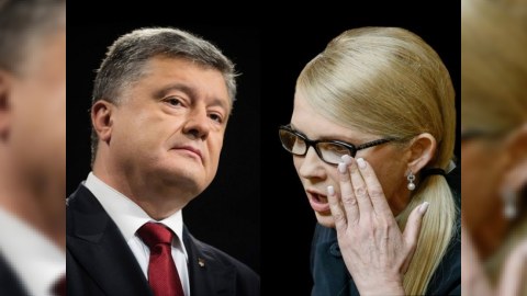Poroşenko ilə Timoşenkonun reytinqləri bərabərləşdi