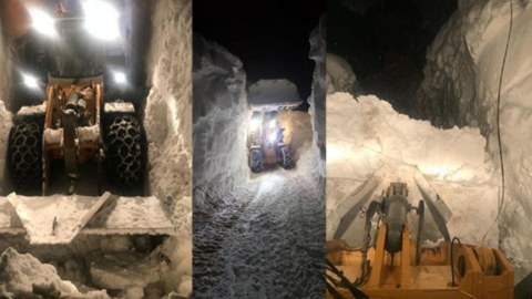G&uuml;cl&uuml; qar səbəbindən yollar bağlandı