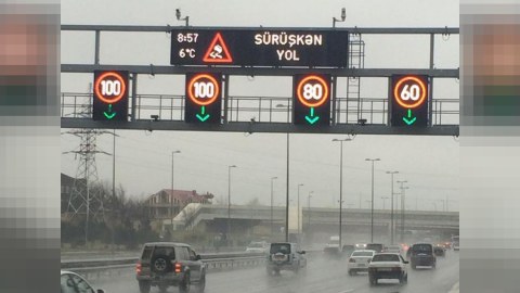 Bu yollarda s&uuml;rət həddi endirildi