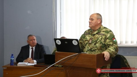 Tbilisidə hərbçilər üçün növbəti təlim keçirilib