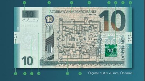 Yeni 10-luq əskinaslar dövriyyəyə buraxıldı