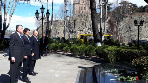 Diaspor Komitəsinin rəhbərliyi Gürcüstanda təhsil alan ahıska türkləri ilə görüşüb - FOTOLAR