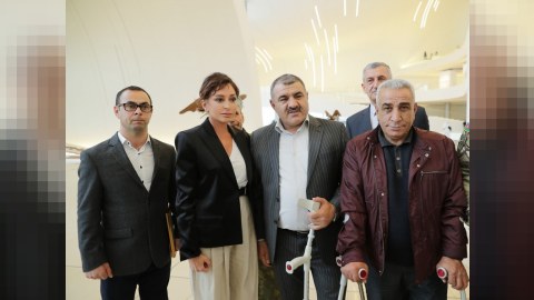 “Azərbaycan dövləti işğalla heç zaman barışmayacaq!” - Birinci-vitse prezident Qazilərlə birlikdə - FOTOLAR