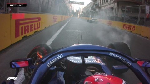 “Formula 1”: Rusiyalı pilotun maşını yanıb