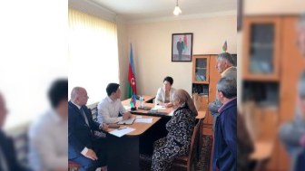Elmira Axundova seçiciləri ilə növbəti görüşünü keçirib