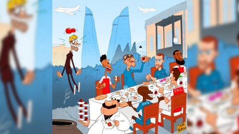Məhşur karikaturaçı Azərbaycanı təriflədi