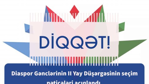 Diaspor Gənclərinin II Yay Düşərgəsi iştirakçılarının seçimi başa çatıb