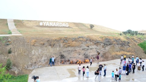 Agentlik jurnalistləri “Yanardağ”a apardı