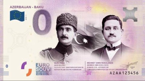 Avropa Mərkəzi Bankı Rəsulzadənin şəkli olan evro pul nişanı buraxdı