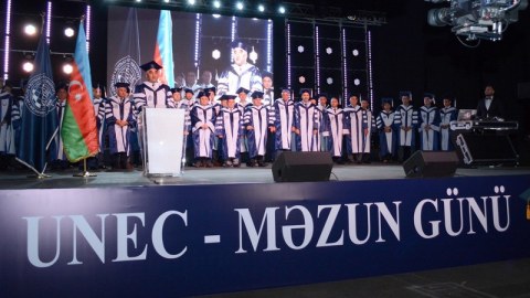 UNEC-də Məzun günü – Məzunlara Avropa universitetlərinin diplomları verildi
