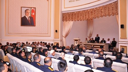 Goranboyda polis işçilərinin peşə bayramı qeyd olunub