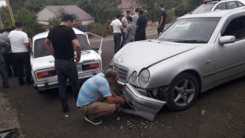 4 avtomobil toqquşdu: 1500 abonentin qazı kəsildi - FOTO