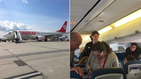 Baş nazirin təyyarəsi avtobusla toqquşdu 