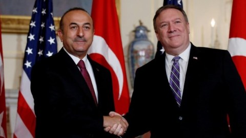 Çavuşoğlu ABŞ Dövlət katibi ilə müzakirə apardı