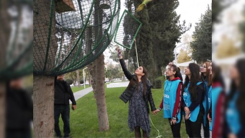 Leyla Əliyeva IDEA-nın “Urban Ecology” layihəsi çərçivəsində aksiyada - FOTO