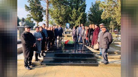 Şirməmməd Hüseynovun məzarı ziyarət edildi - FOTO