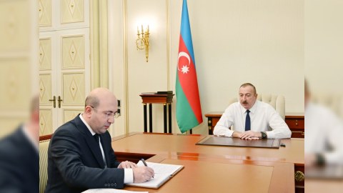 İlham Əliyev yeni sədri qəbul etdi