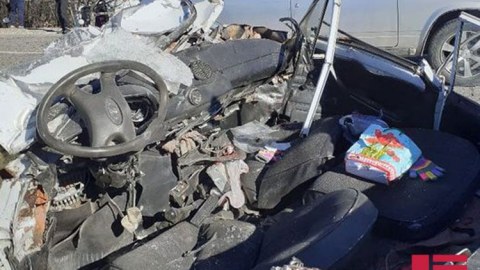 İsmayıllıda qəza zamanı ata, ana və övladı ölüb