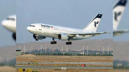 İranda uçuş zamanı təyyarədə yanğın olub
