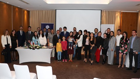 Dohada soydaşlarımızla görüş keçirilib - FOTO