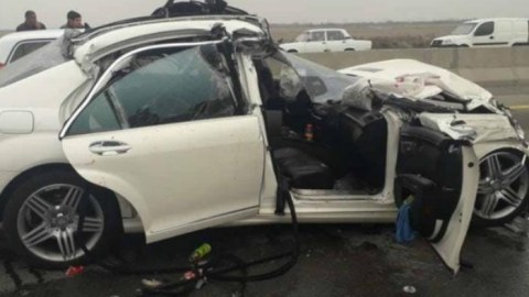 Bakıda dəhşətli yol qəzasında 3 nəfər öldü, 1 nəfər yaralandı