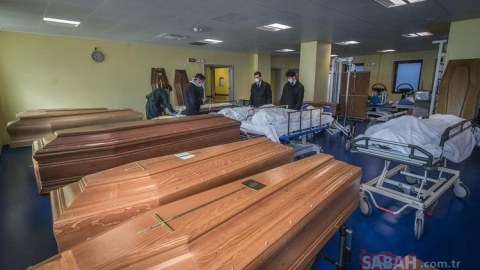 Koronavirus İtaliyanı cənginə alıb - Tabutlar hazır vəziyyətdə - FOTO