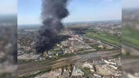 Berlin aeroportunda güclü yanğın