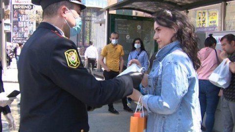 Polisdən XƏBƏRDARLIQ: Əhalinin sıx toplaşdığı yerlərdə maskasız şəxslər cərimələnəcək